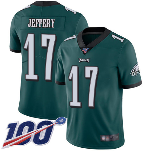 Men Philadelphia Eagles #17 Alshon Jeffery Midnight Green Team Color Vapor Untouchable NFL Jersey Limited 3->philadelphia eagles->NFL Jersey